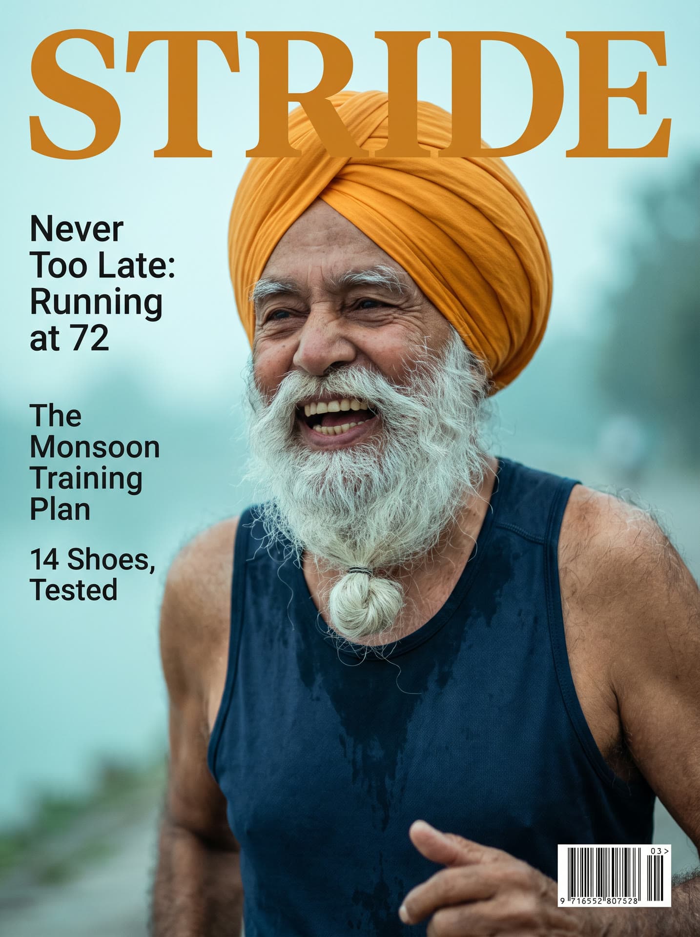 Stride magazine cover, made on Leap
