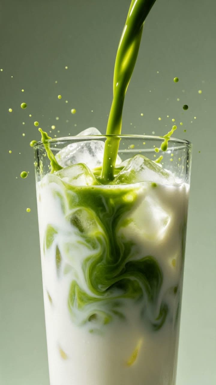 Matcha pour, generated on Leap