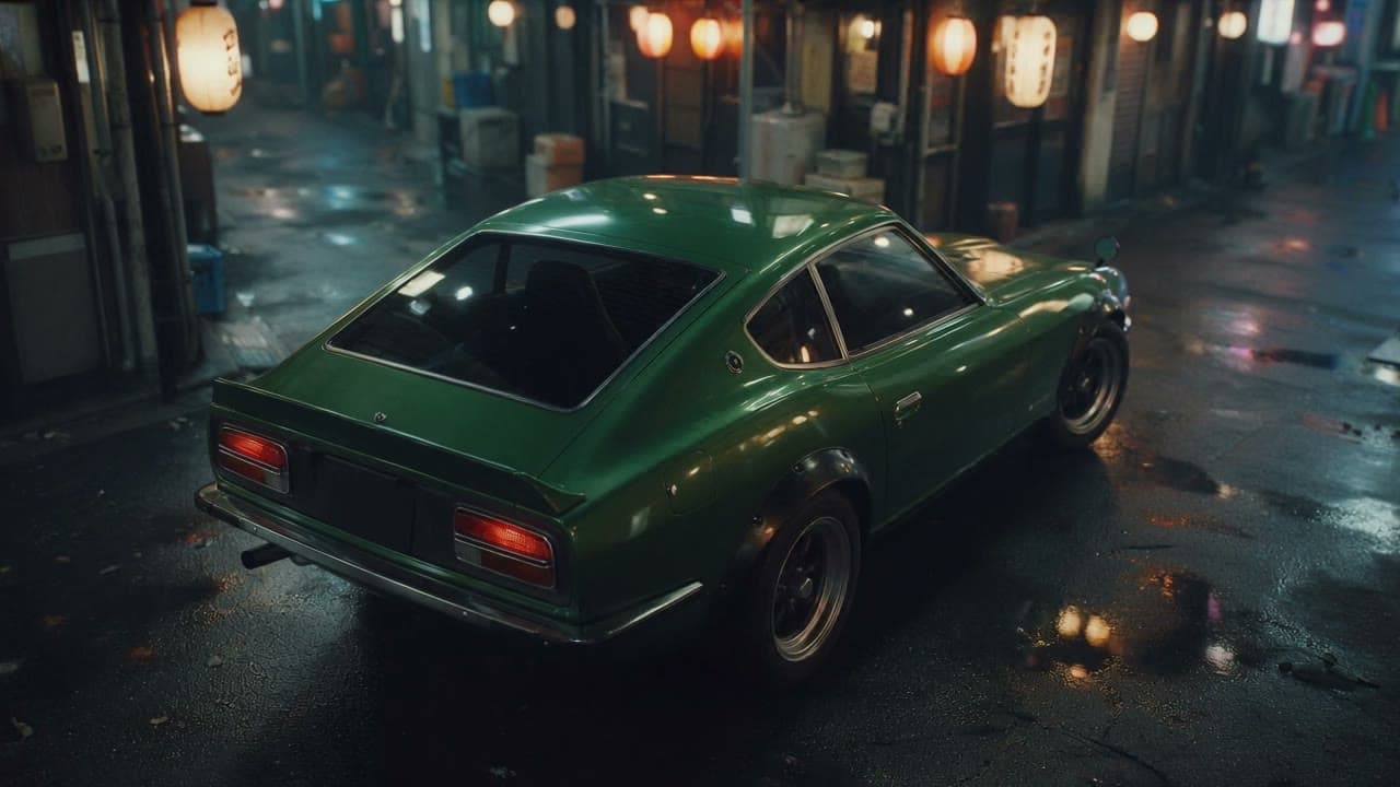 Tokyo backstreet coupe, generated on Leap