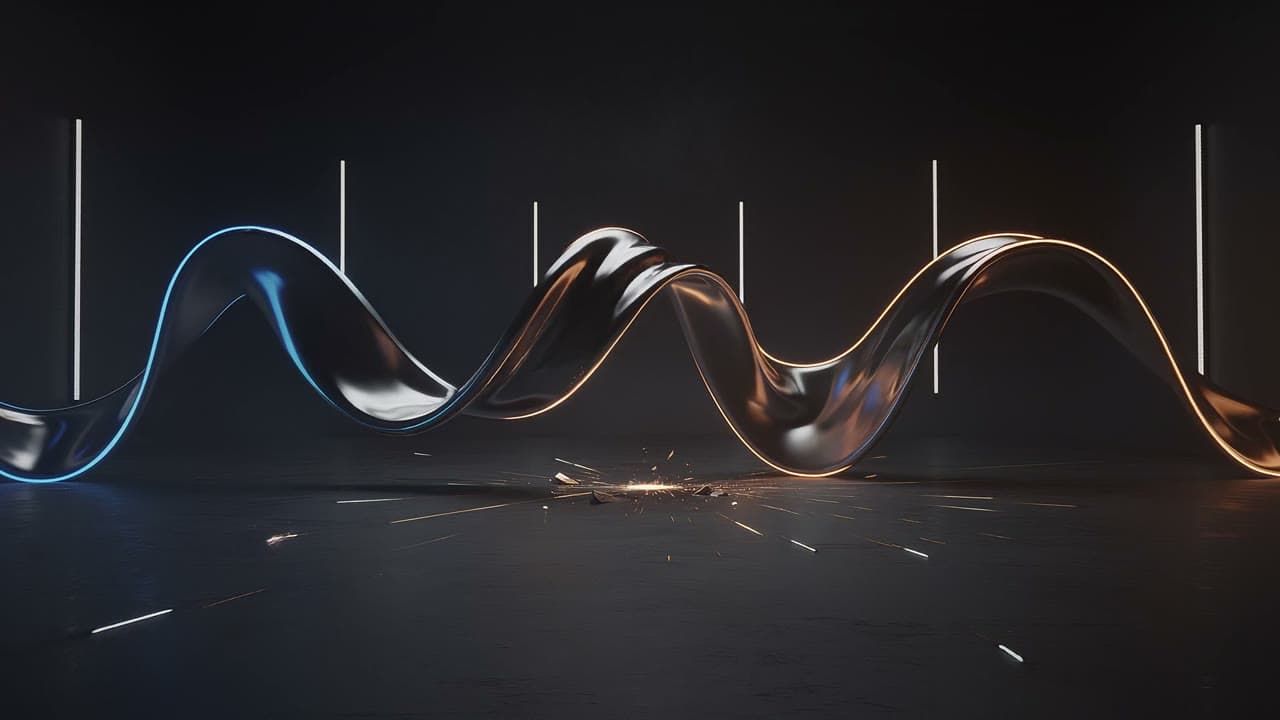 Chrome ribbon, generated on Leap