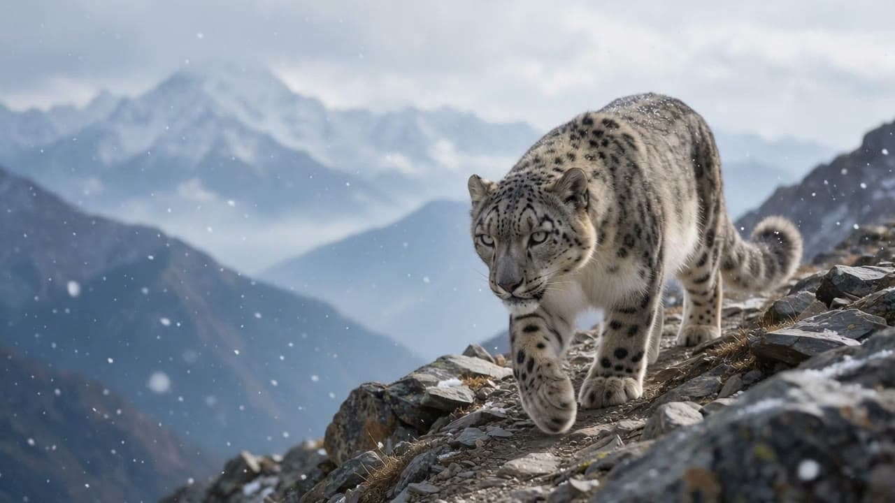 Snow leopard, generated on Leap