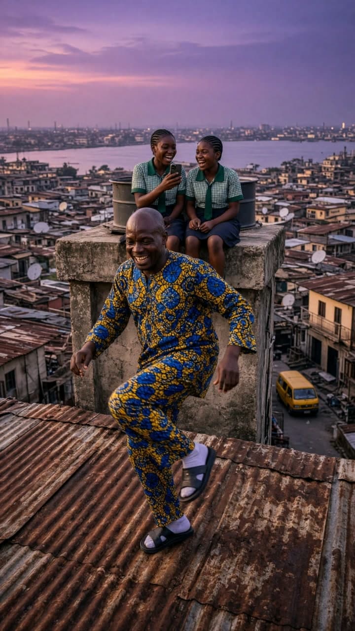 Rooftop legwork, made on Leap