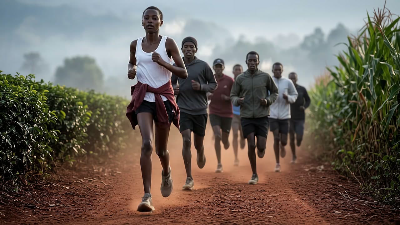 Dawn run, Iten, made on Leap