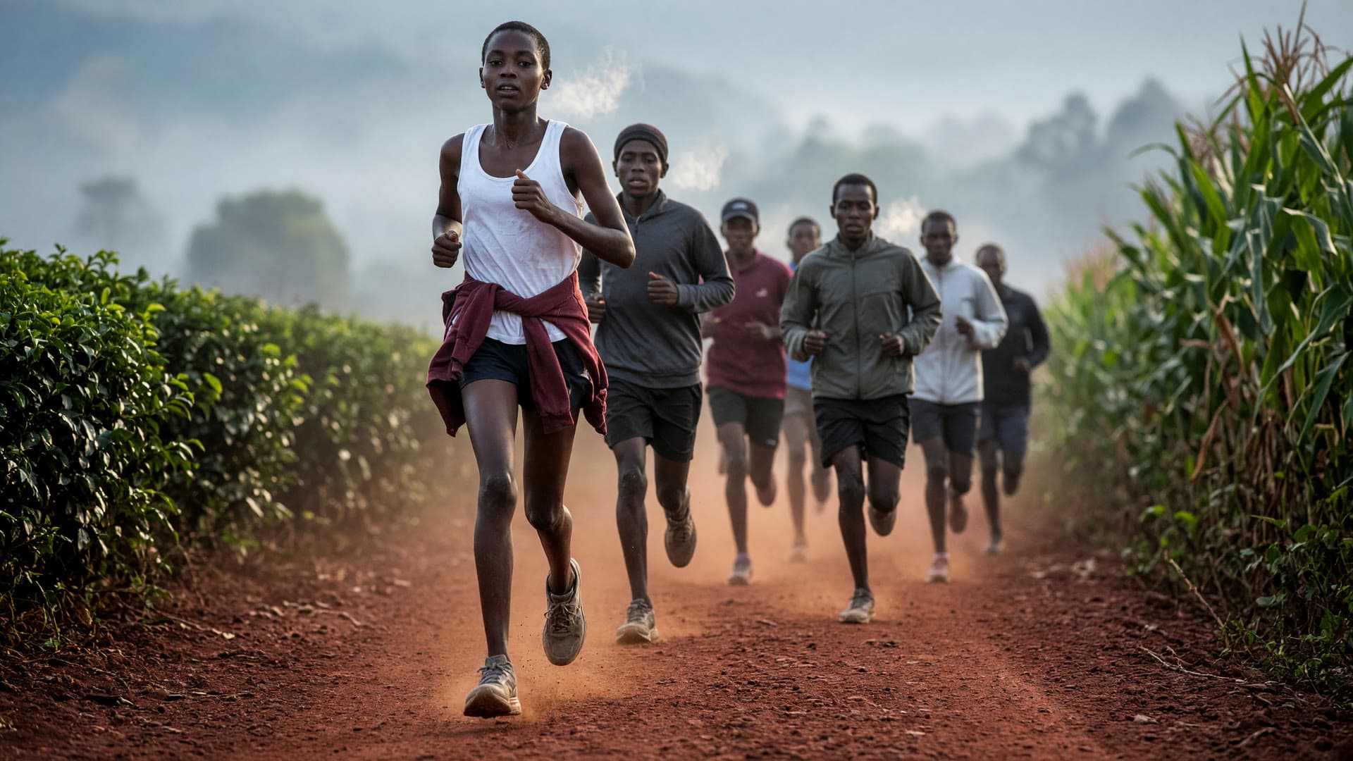 The first frame of Dawn run, Iten