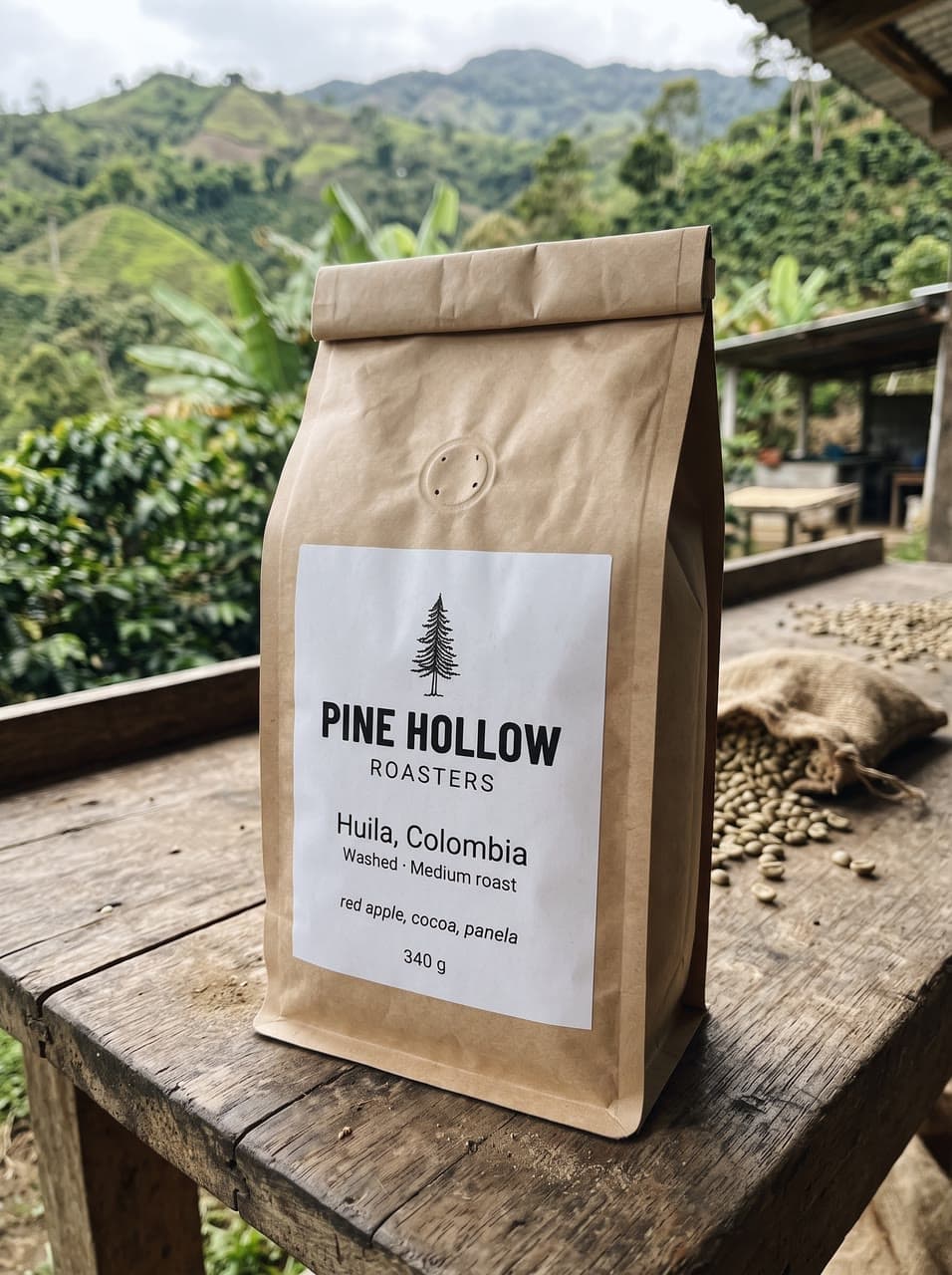 A bag of coffee where it comes from, a real run on Leap